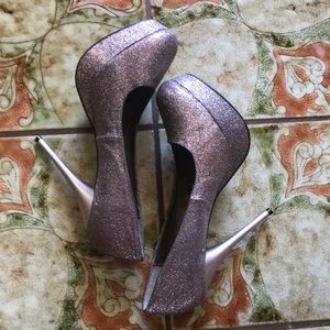 Glittery High Heel Shoes